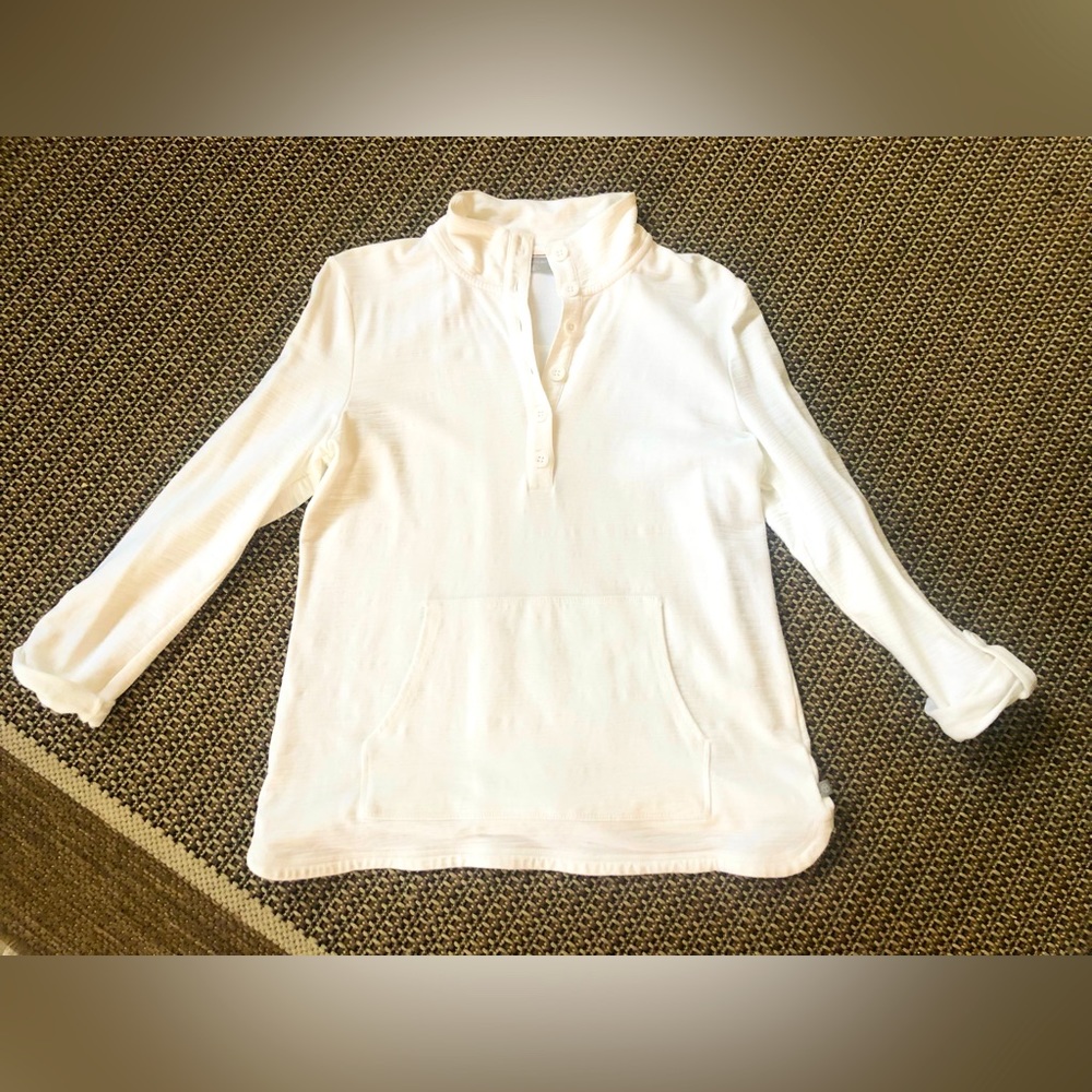 🤍TALBOTS UPF 50+ Slub-Terry Pullover Top - Picture 2 of 11